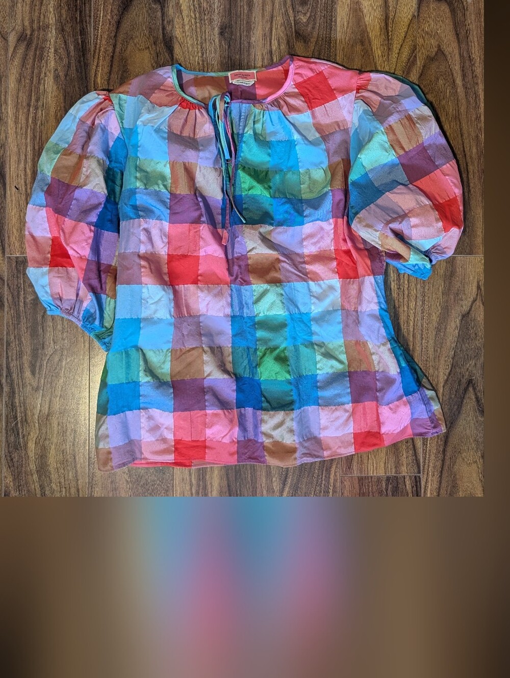 Kate Spade Multicolor balloon Sleeved Top
